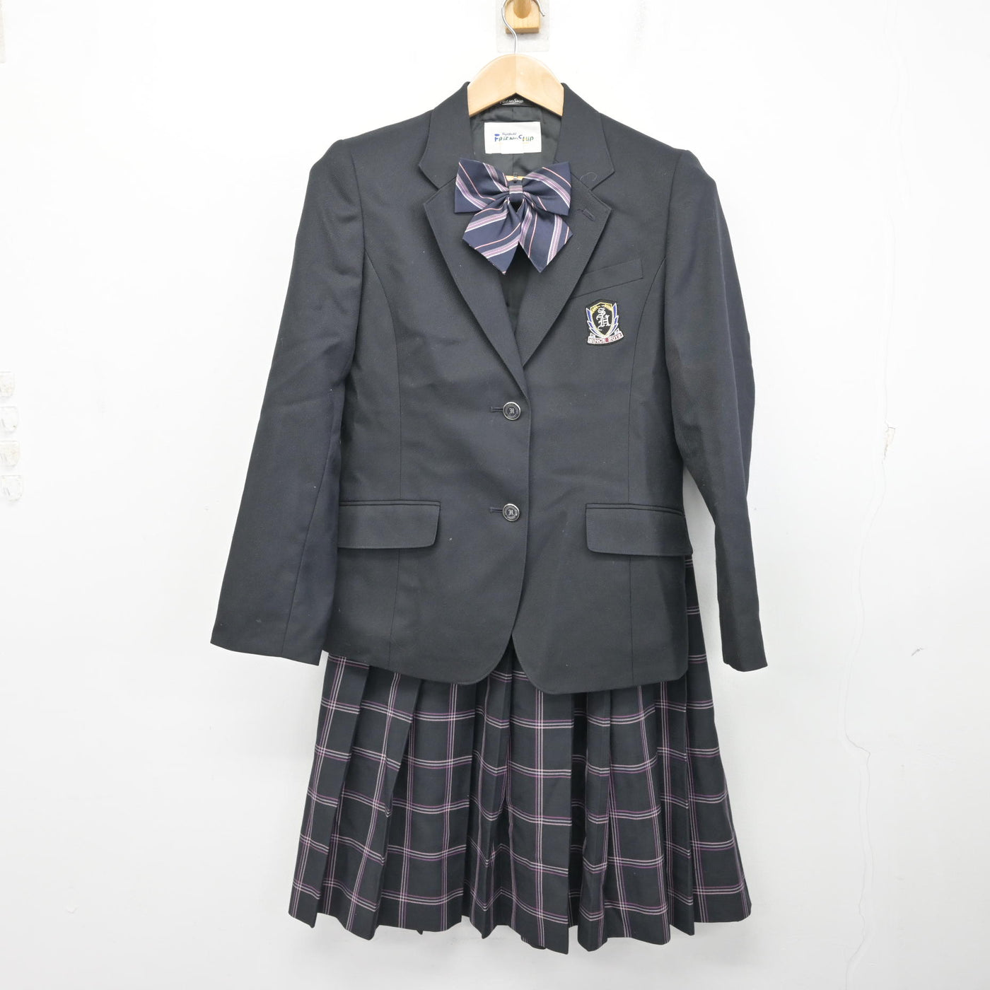 中古】東京都 渋谷本町学園中学校 女子制服 4点 (ブレザー・ニット