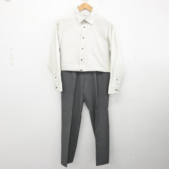 中古】宮城県 仙台西高等学校 男子制服 3点 (ブレザー・シャツ・ズボン