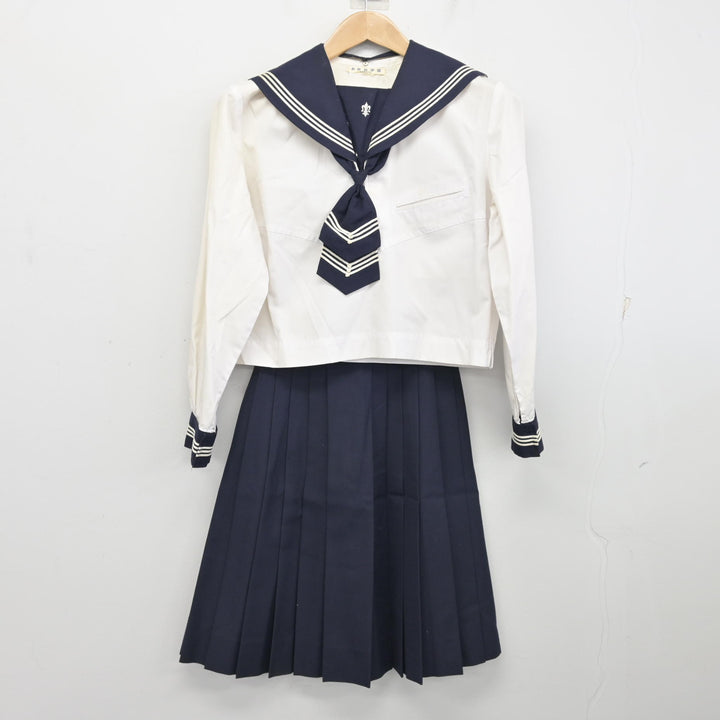 中古】岩手県 盛岡白百合学園中学高等学校 女子制服 3点 (セーラー服