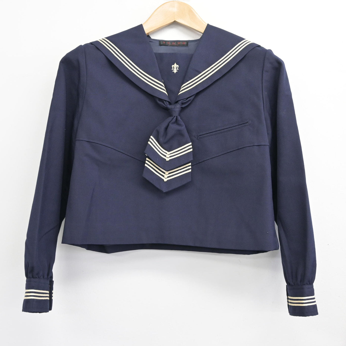 中古】岩手県 盛岡白百合学園中学高等学校 女子制服 2点 (セーラー服