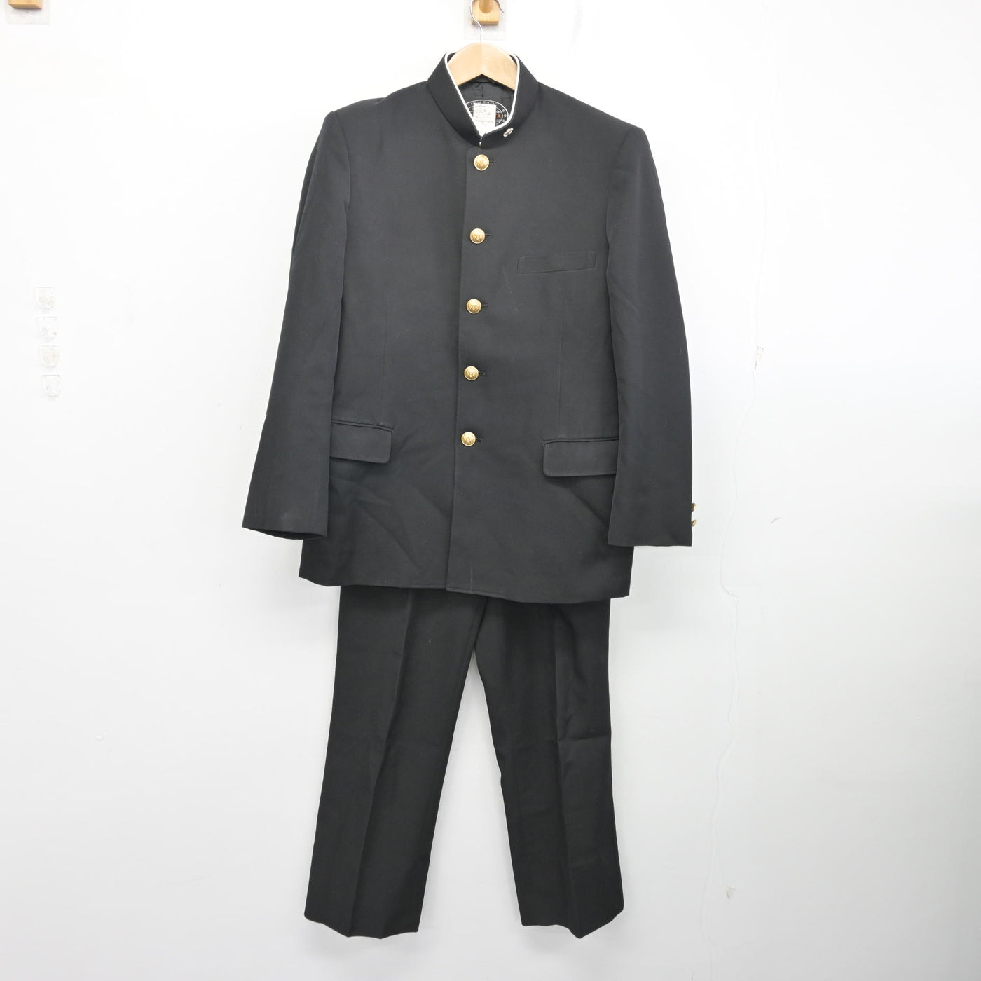 中古】福岡県 八幡南高等学校 男子制服 3点 (学ラン・ズボン) sf108406 