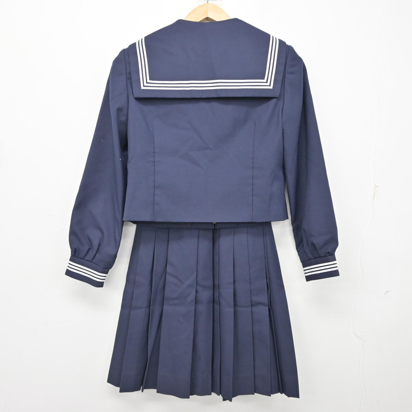制服　女子　中学　高校　セーラー服 中古】神奈川県 渋谷中学校 女子制服 3点 (セーラー服・スカート