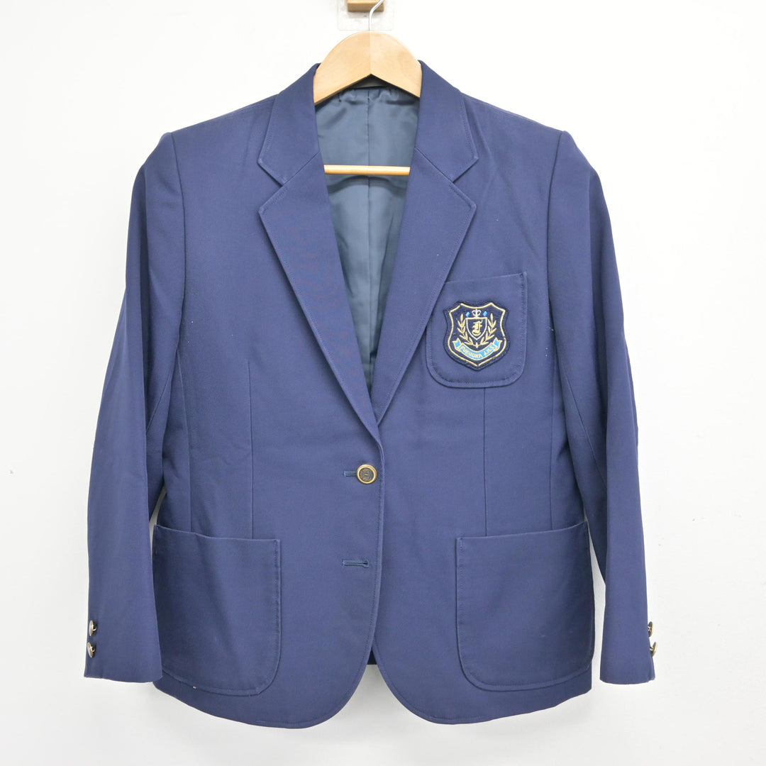 中古】愛知県 福岡中学校 女子制服 3点 (ブレザー・スカート) sf108640