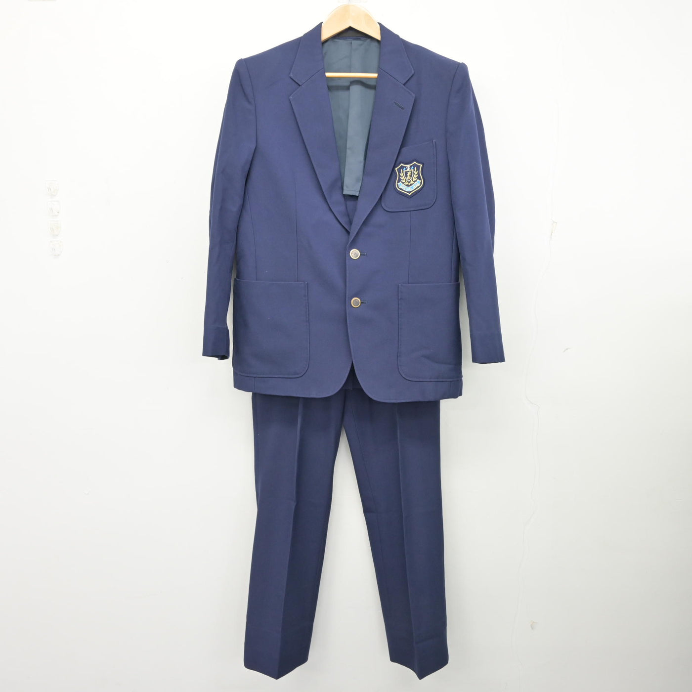 中古】愛知県 福岡中学校 男子制服 2点 (ブレザー・ズボン) sf108641