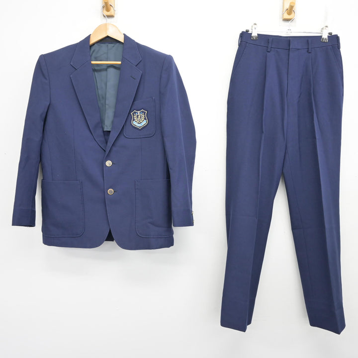 中古】愛知県 福岡中学校 男子制服 2点 (ブレザー・ズボン) sf108641