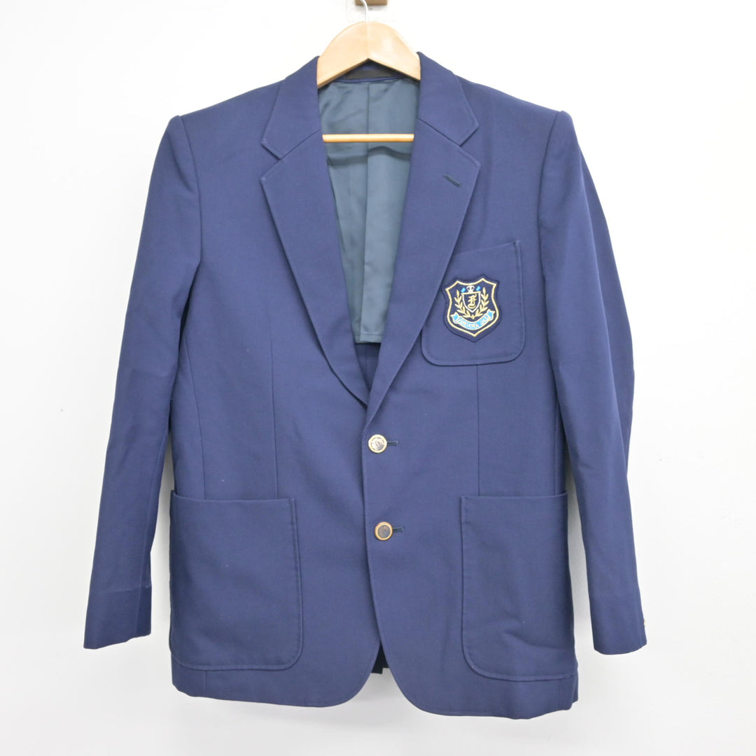 中古】愛知県 福岡中学校 男子制服 2点 (ブレザー・ズボン) sf108641