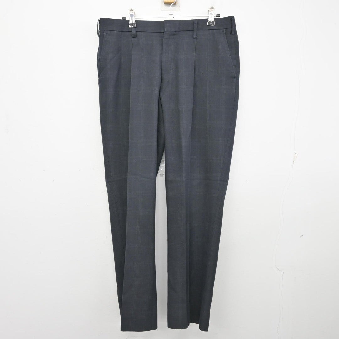 中古】岡山県 倉敷高等学校 男子制服 4点 (ブレザー・シャツ・ズボン 