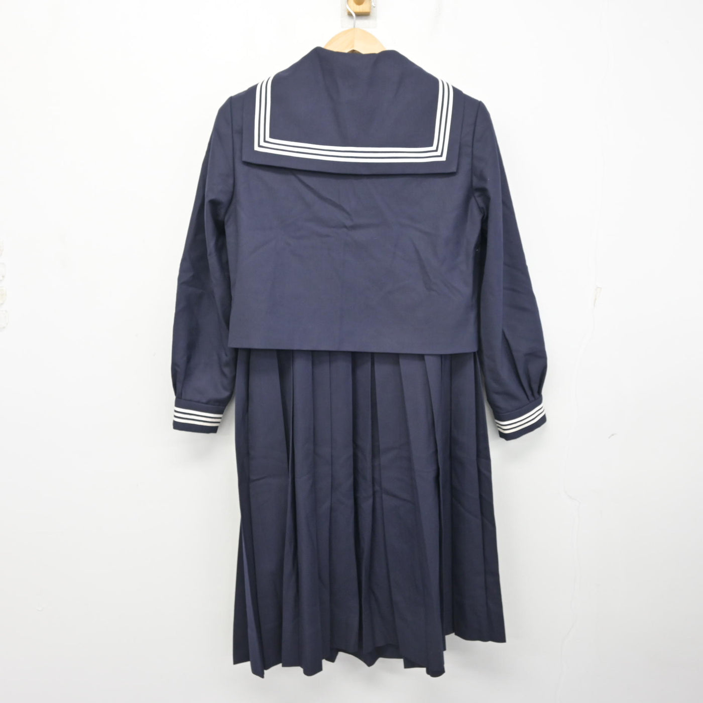 武庫川女子大学制服 ★おまけ付き！ 中古】兵庫県 武庫川女子大学附属高等学校 女子制服 4点 (セーラー服