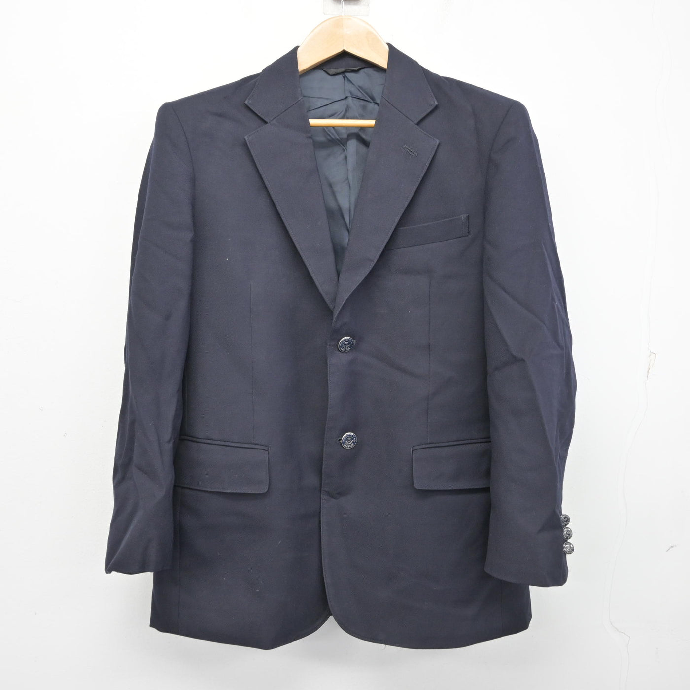 中古】岩手県 高田高等学校 男子制服 3点 (ブレザー・ズボン) sf108798 