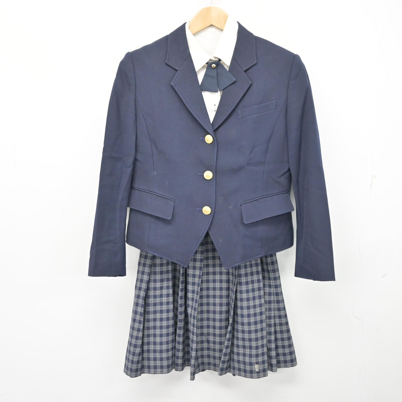 中古】三重県 四郷高等学校 女子制服 4点 (ブレザー・シャツ・スカート 