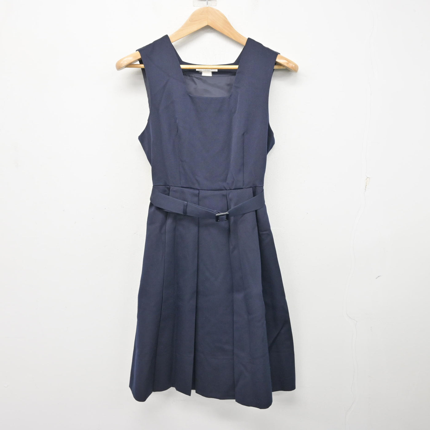 中古】長崎県 諫早高等学校 女子制服 2点 (シャツ・ジャンパースカート
