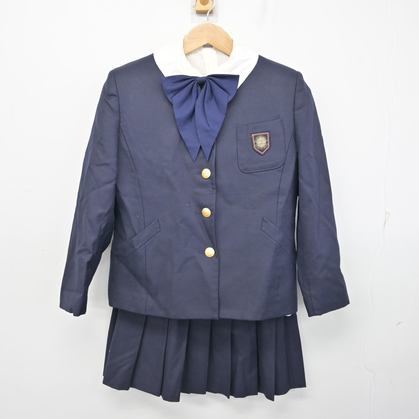 中古】北海道 札幌龍谷学園高等学校 女子制服 5点 (ブレザー・ベスト