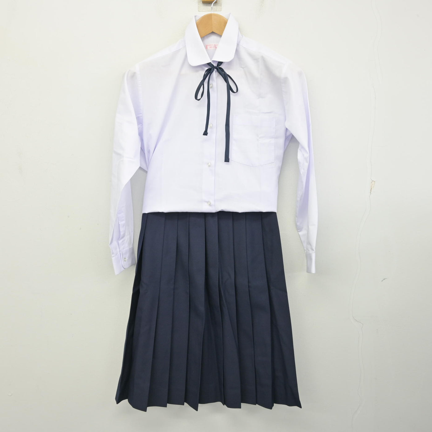 中古】北海道 花川北中学校 女子制服 5点 (ブレザー・シャツ・スカート 