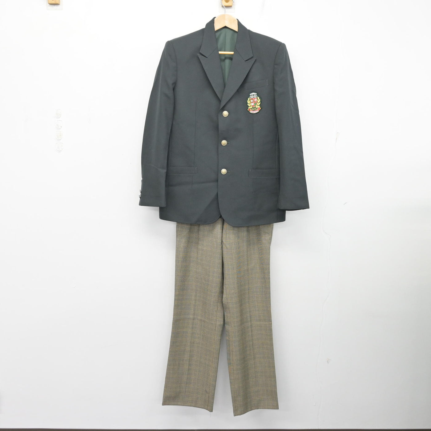 中古】神奈川県 日吉台中学校 男子制服 2点 (ブレザー・ズボン 