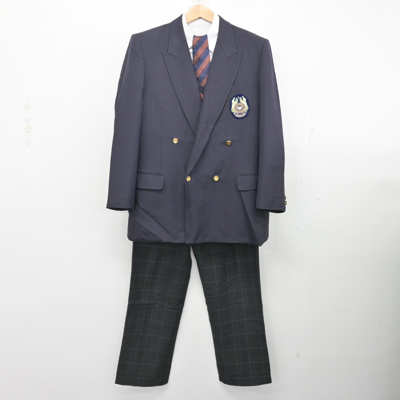 中古】福井県 福井工業大学附属福井高等学校 男子制服 5点 (ブレザー 