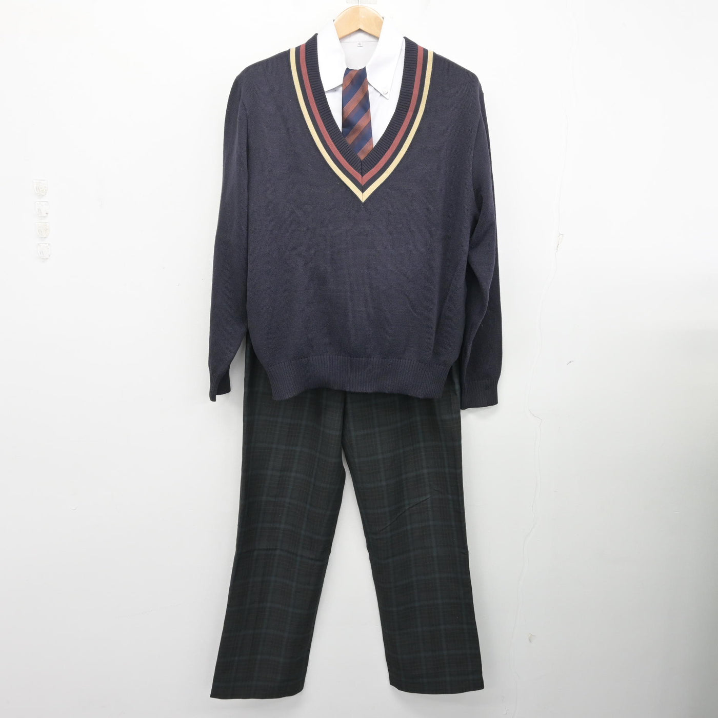 中古】福井県 福井工業大学附属福井高等学校 男子制服 5点 (ブレザー 