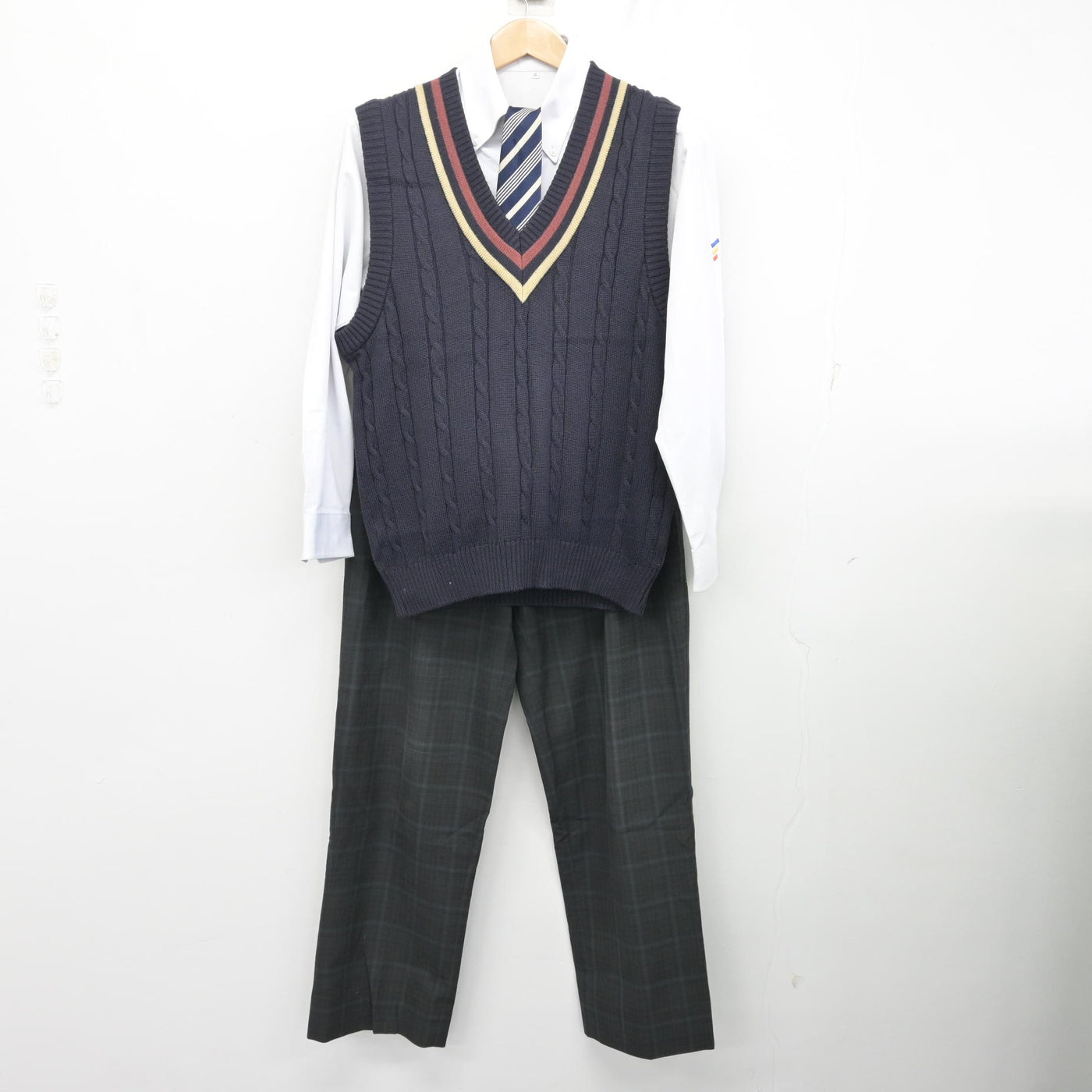 中古】福井県 福井工業大学附属福井高等学校 男子制服 4点 (ニット