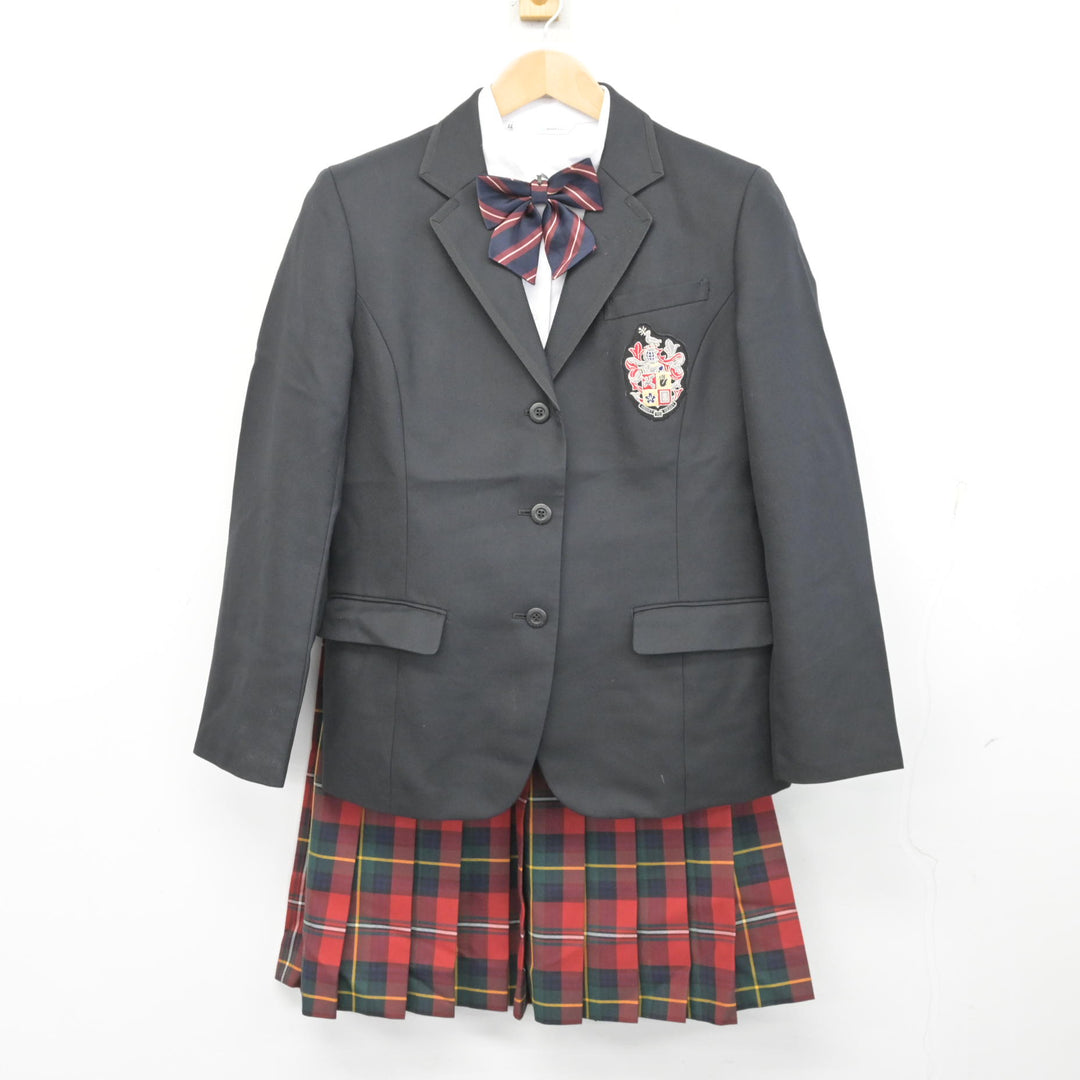 中古】鹿児島県 神村学園高等部 女子制服 4点 (ブレザー・シャツ