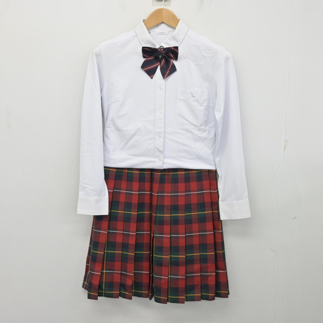 中古】鹿児島県 神村学園高等部 女子制服 4点 (ブレザー・シャツ