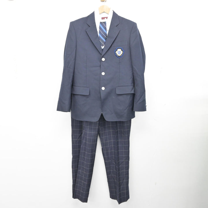 中古】愛知県 日本福祉大学付属高等学校 男子制服 5点 (ブレザー 