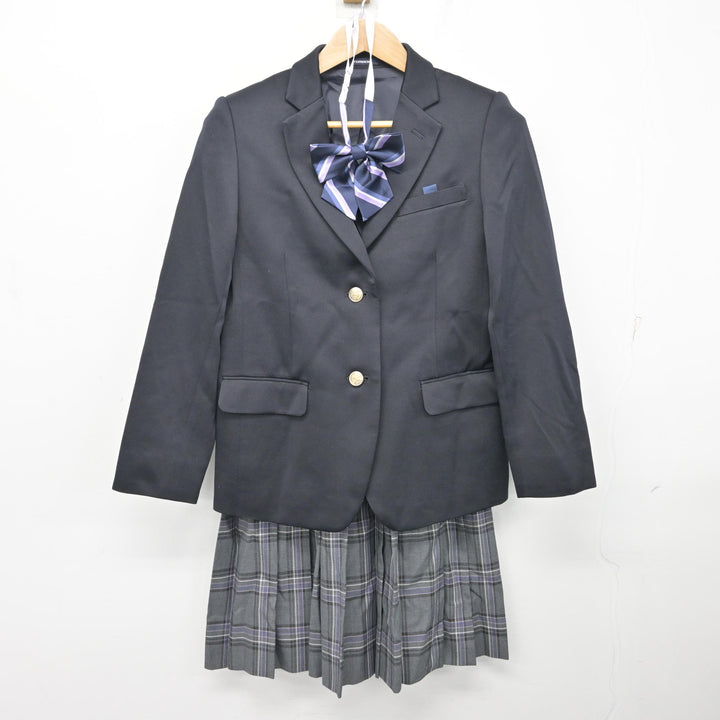 中古】埼玉県 川口市立西中学校 女子制服 4点 (ブレザー・スカート 
