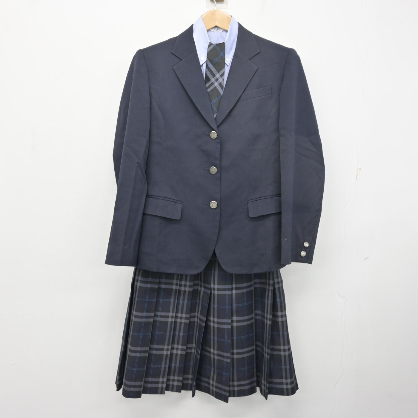中古】神奈川県 橘学苑高等学校 女子制服 4点 (ブレザー・シャツ 