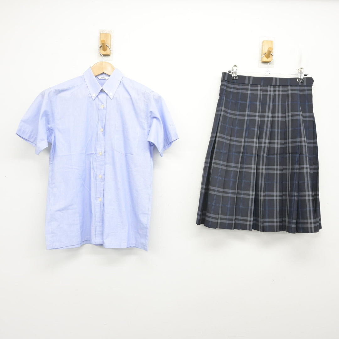 中古】神奈川県 橘学苑高等学校 女子制服 2点 (シャツ・スカート