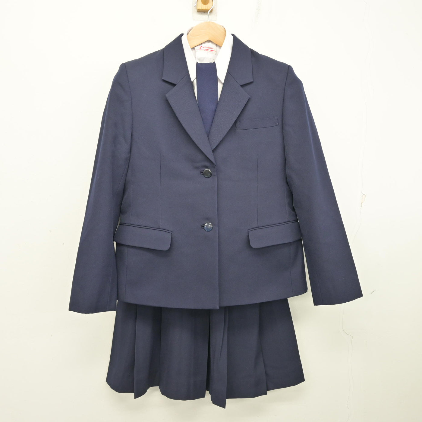 中古】埼玉県 星野高等学校 女子制服 5点 (ブレザー・ベスト・シャツ 