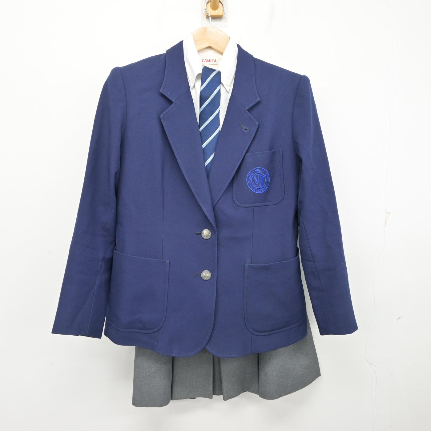 中古】神奈川県 湘南工科大学附属高等学校 女子制服 4点 (ブレザー 