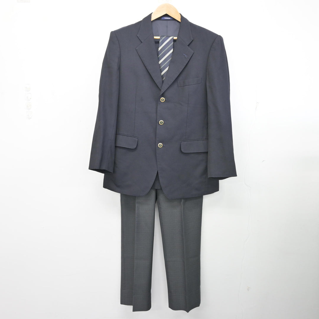 中古】岡山県 備前緑陽高等学校 男子制服 4点 (ブレザー・ズボン 