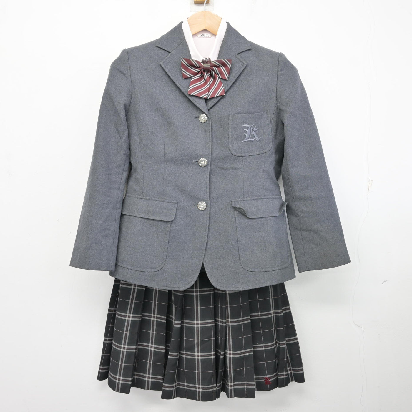 中古 北海道 駒澤大学附属苫小牧高等学校 女子制服 4点 ブレザー・シャツ・スカート sf109470