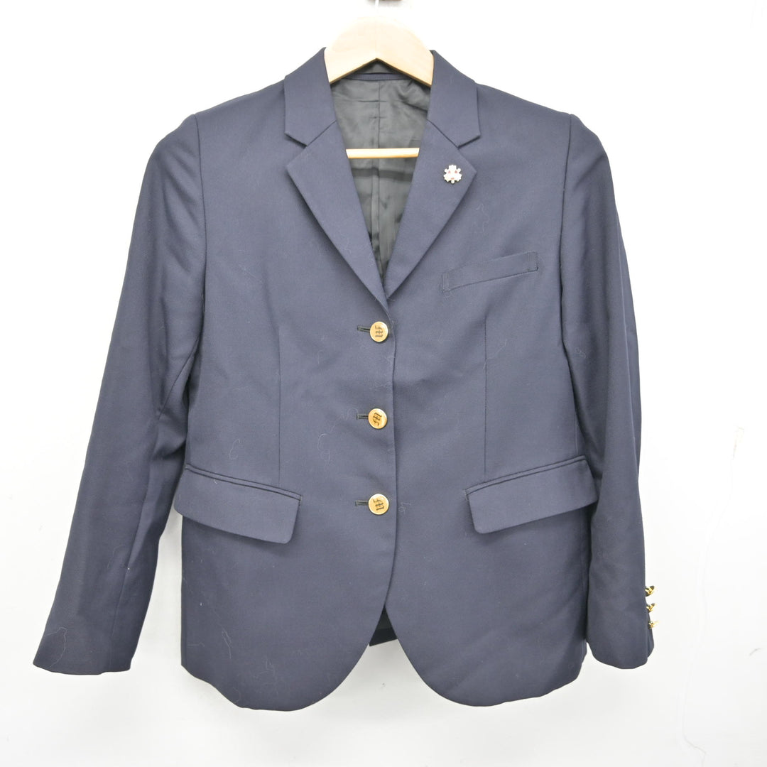 中古】熊本県 御船高等学校 女子制服 5点 (ブレザー・シャツ・スカート