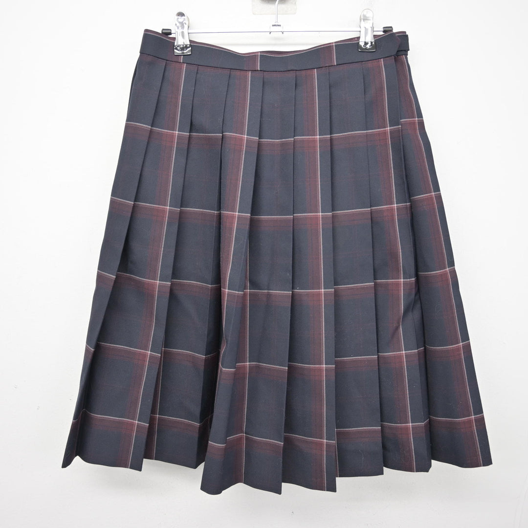 中古】熊本県 御船高等学校 女子制服 5点 (ブレザー・シャツ・スカート