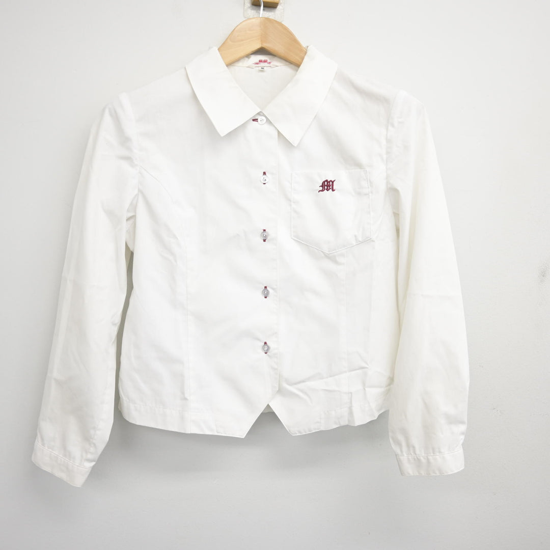 中古】熊本県 御船高等学校 女子制服 2点 (シャツ・スカート) sf109546