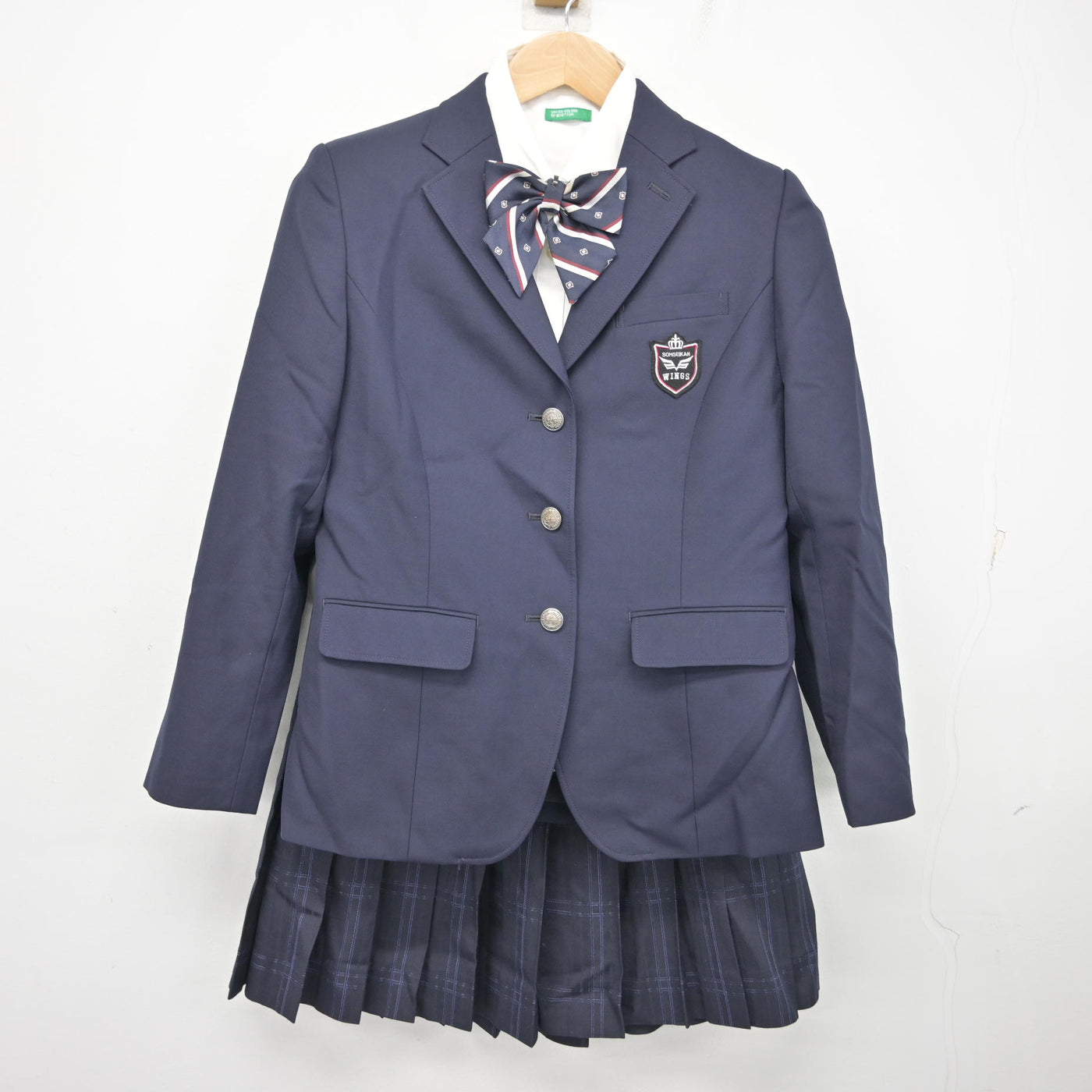 中古】長崎県 創成館高等学校 女子制服 4点 (ブレザー・シャツ 