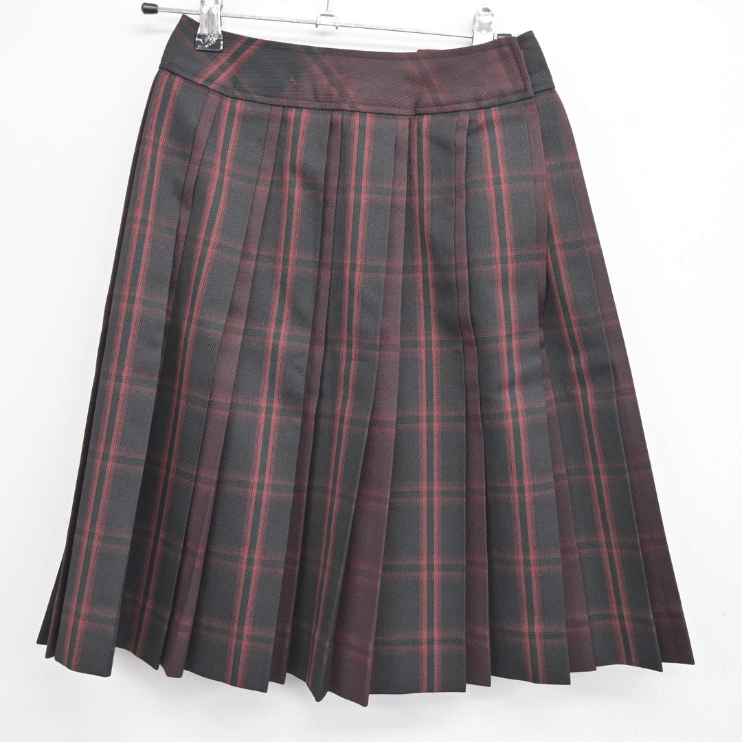 中古】茨城県 取手第二高等学校 女子制服 3点 (ブレザー・スカート