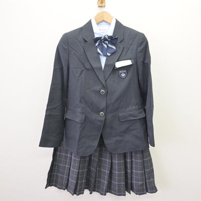 【中古】北海道 五稜郭中学校 女子制服 4点 (ブレザー・シャツ・スカート) sf110003