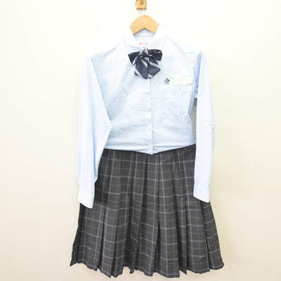 【中古】北海道 五稜郭中学校 女子制服 4点 (ブレザー・シャツ・スカート) sf110003
