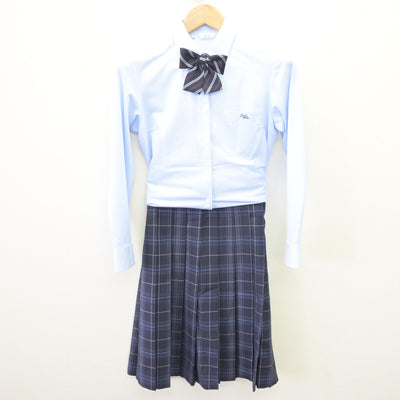 【中古】山口県 野田学園高等学校 女子制服 5点 (ブレザー・ニットベスト・シャツ・スカート) sf110005