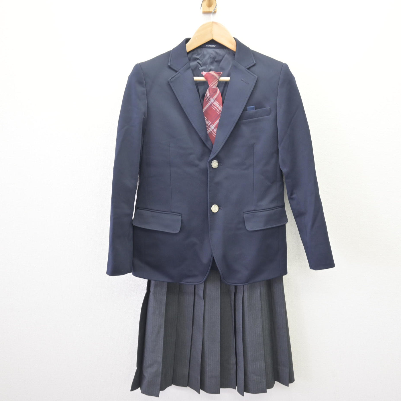 【中古】愛知県 天神山中学校 女子制服 4点 (ブレザー・スカート・スカート) sf110012