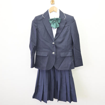 【中古】福岡県 照葉中学校 女子制服 4点 (ブレザー・シャツ・スカート) sf110015