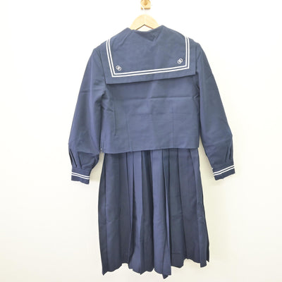 【中古】東京都 江東区立第二亀戸中学校 女子制服 3点 (セーラー服・ジャンパースカート) sf110017