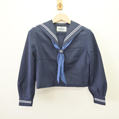 【中古】東京都 江東区立第二亀戸中学校 女子制服 3点 (セーラー服・ジャンパースカート) sf110017