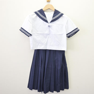 【中古】東京都 江東区立第二亀戸中学校 女子制服 2点 (セーラー服・スカート) sf110018