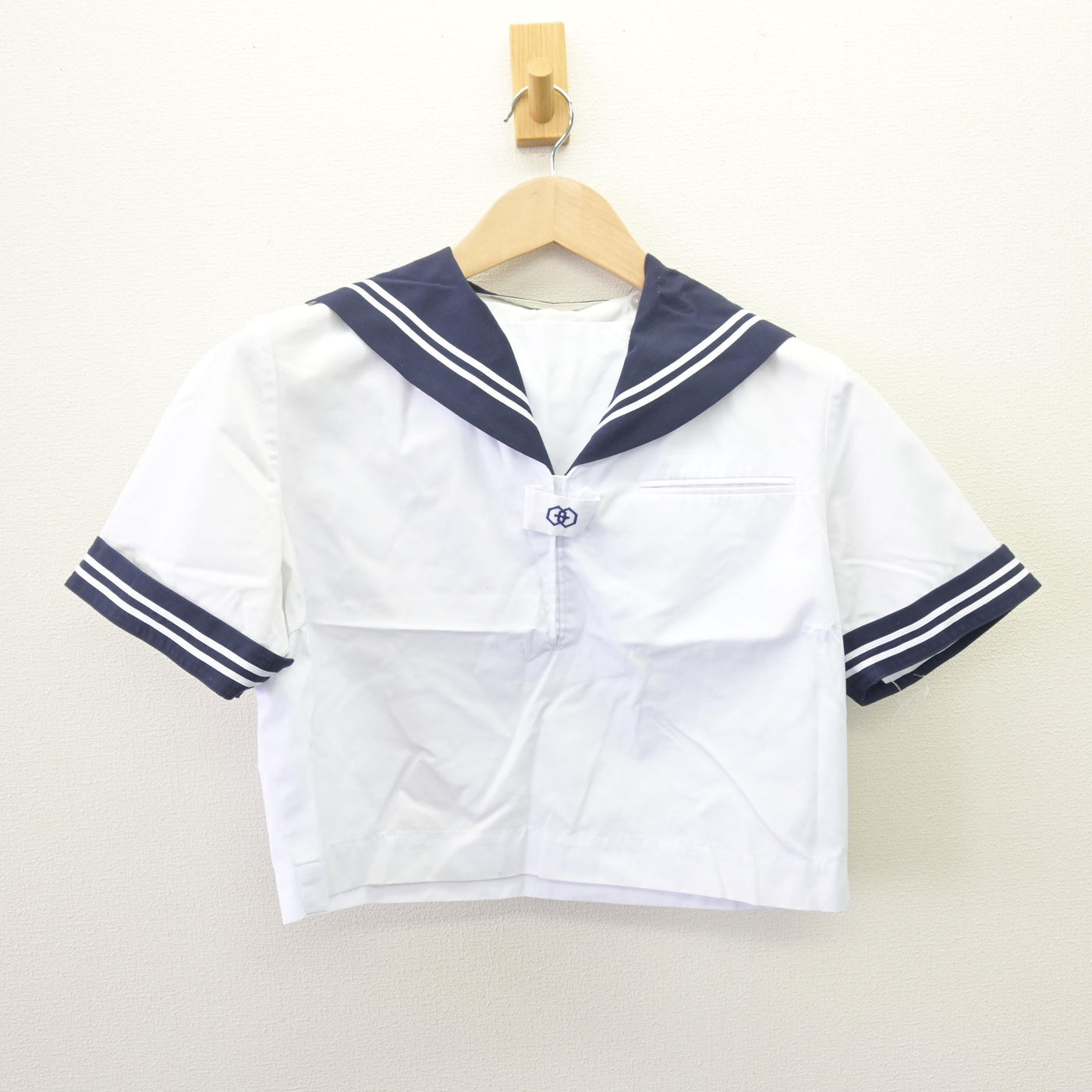 【中古】東京都 江東区立第二亀戸中学校 女子制服 2点 (セーラー服・スカート) sf110018