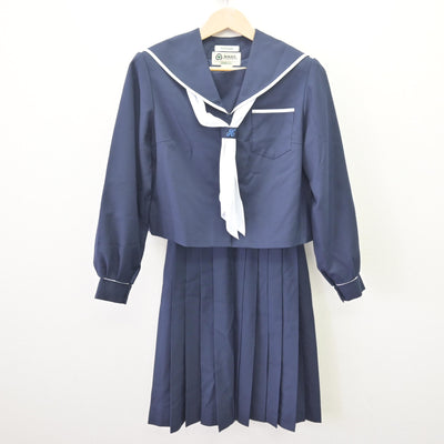 【中古】静岡県 北星中学校 女子制服 3点 (セーラー服・スカート) sf110020