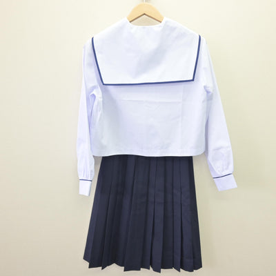 【中古】静岡県 北星中学校 女子制服 2点 (セーラー服・スカート) sf110021