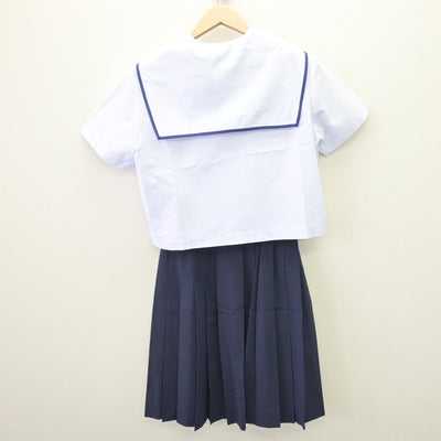 【中古】静岡県 北星中学校 女子制服 3点 (セーラー服・スカート) sf110022