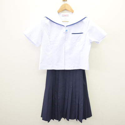 【中古】静岡県 北星中学校 女子制服 3点 (セーラー服・スカート) sf110023