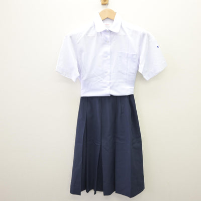 【中古】静岡県 浜松工業高等学校 女子制服 2点 (シャツ・スカート) sf110025